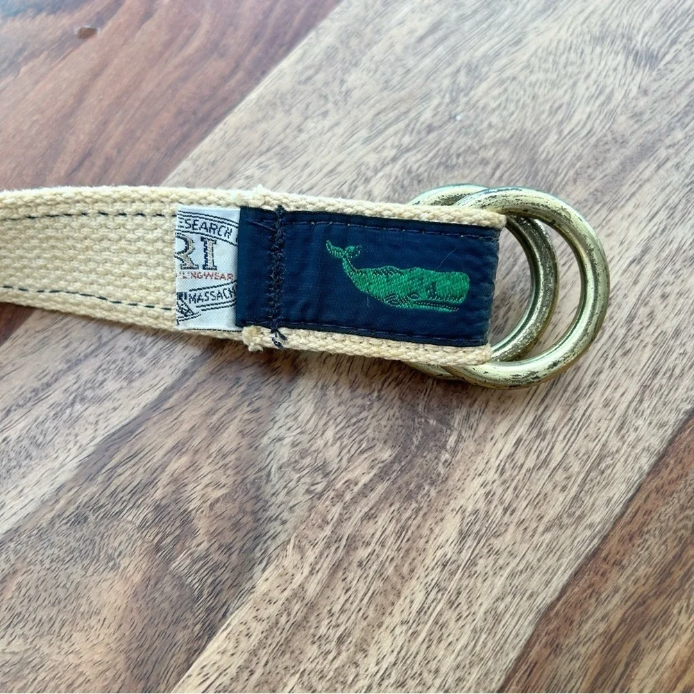 Vintage men’s whale ribbon rope belt
